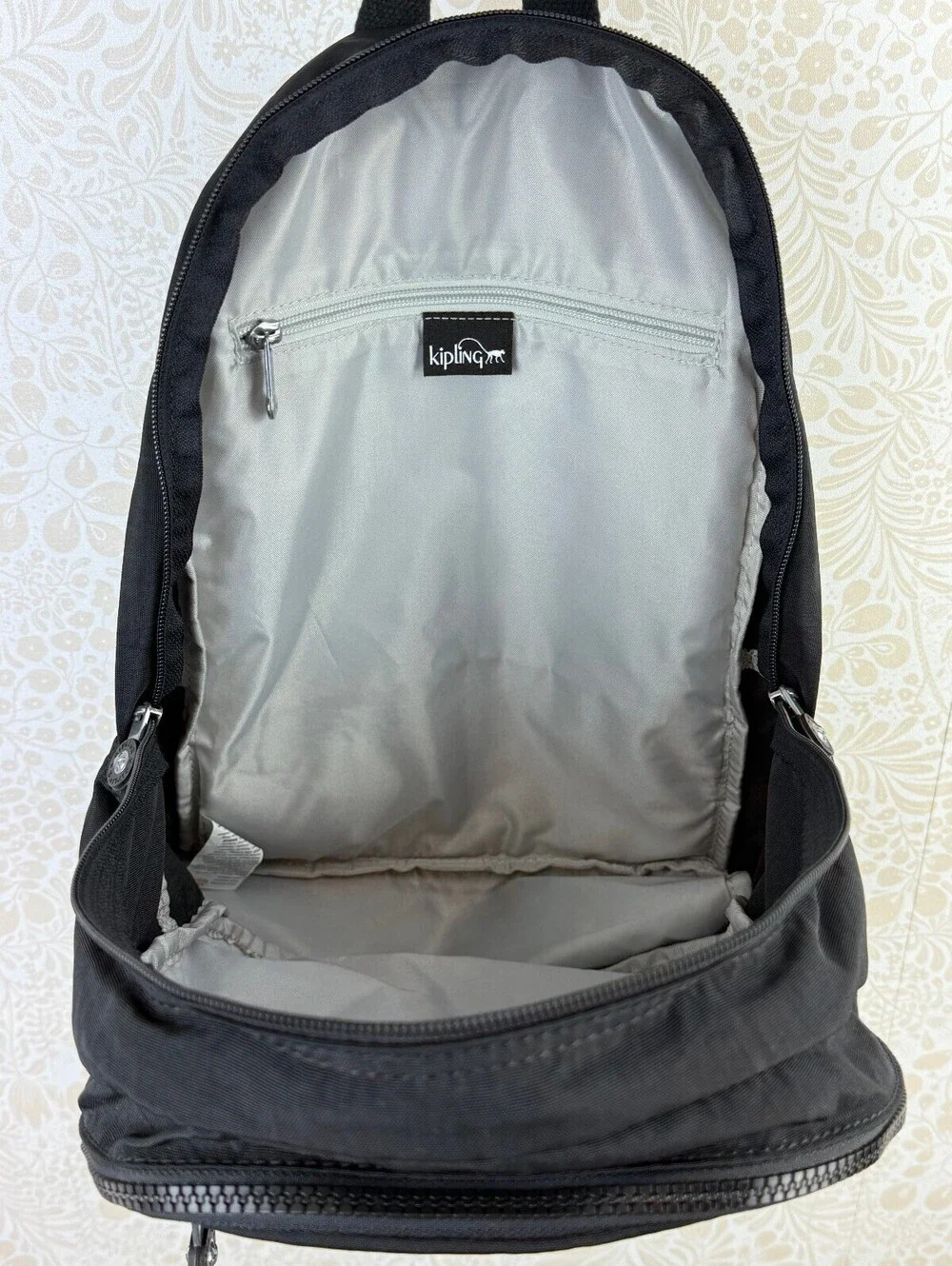 Kipling Black Challenger Mid-Size Nylon Backpack